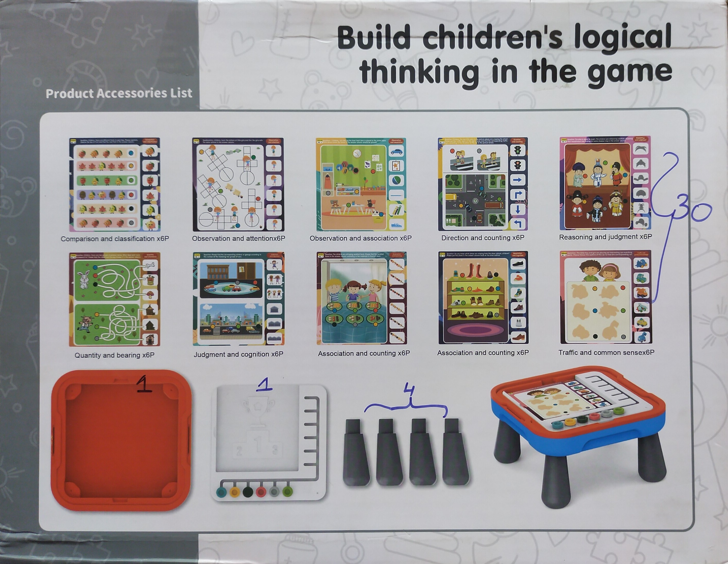 KTC01220 - Logic Thinking Early Educational Table - 3