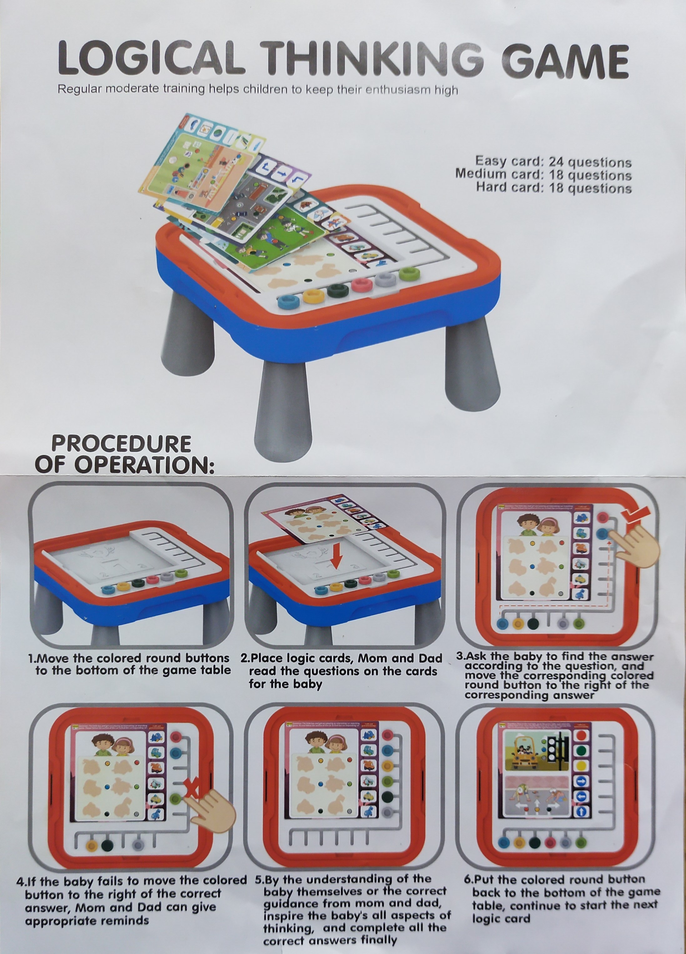 KTC01220 - Logic Thinking Early Educational Table - 4