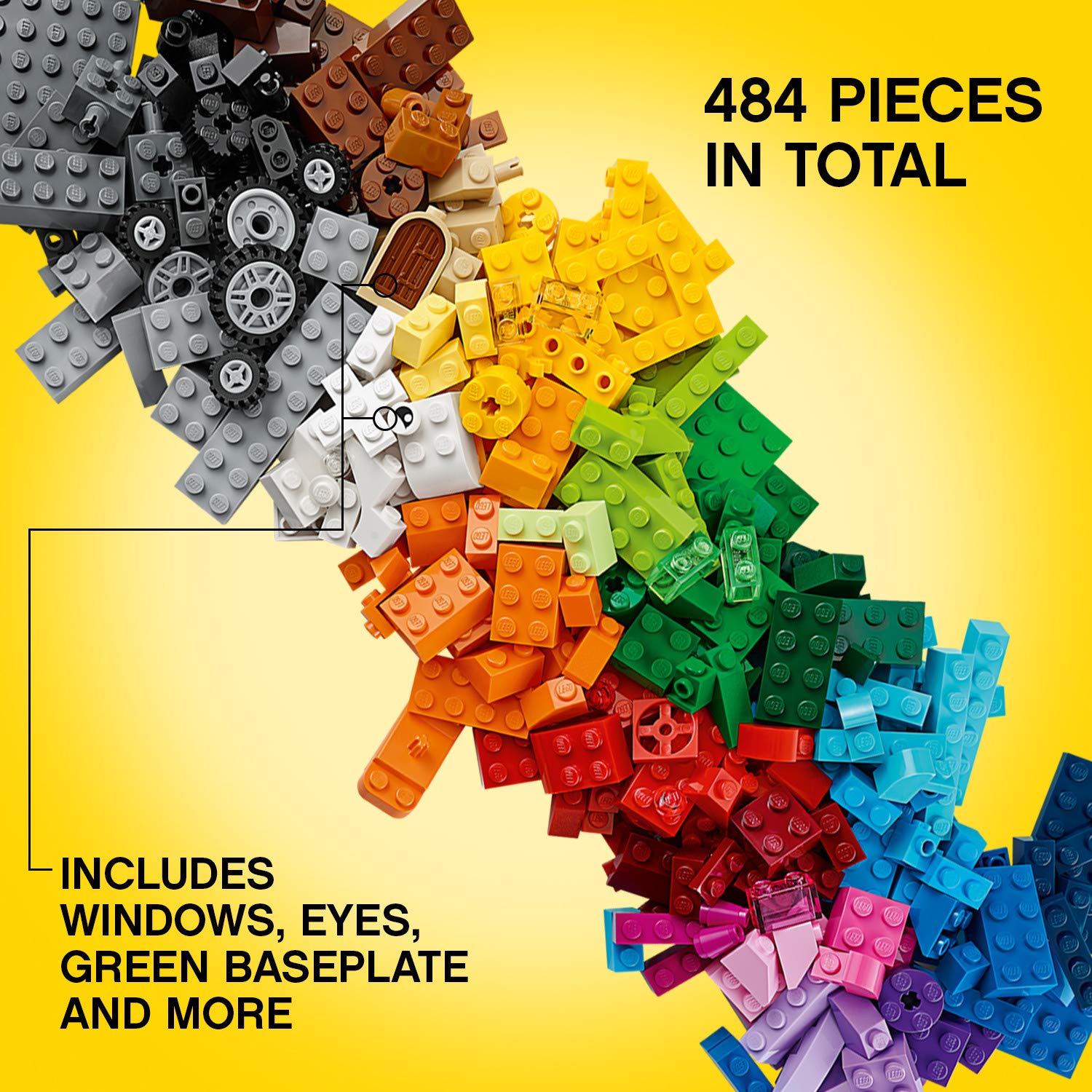 KTC01230 - LEGO Classic Medium Creative Brick Box (484 Pieces) - 2