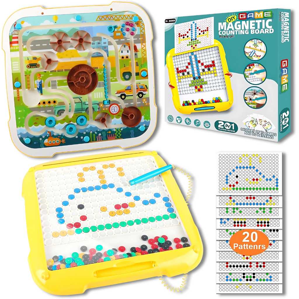 KTC01264 - 2 In 1 Magnetic Pen Drawing Board And Path Finder Game