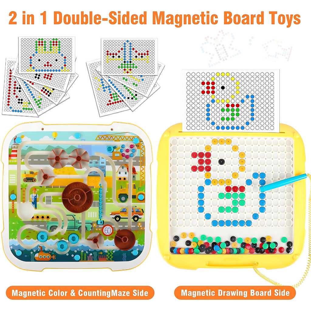 KTC01264 - 2 In 1 Magnetic Pen Drawing Board And Path Finder Game - 1