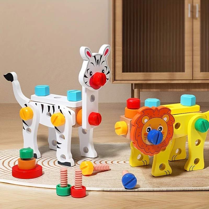 KTC01265 - Wooden Animal Assemble Toolbox - 1