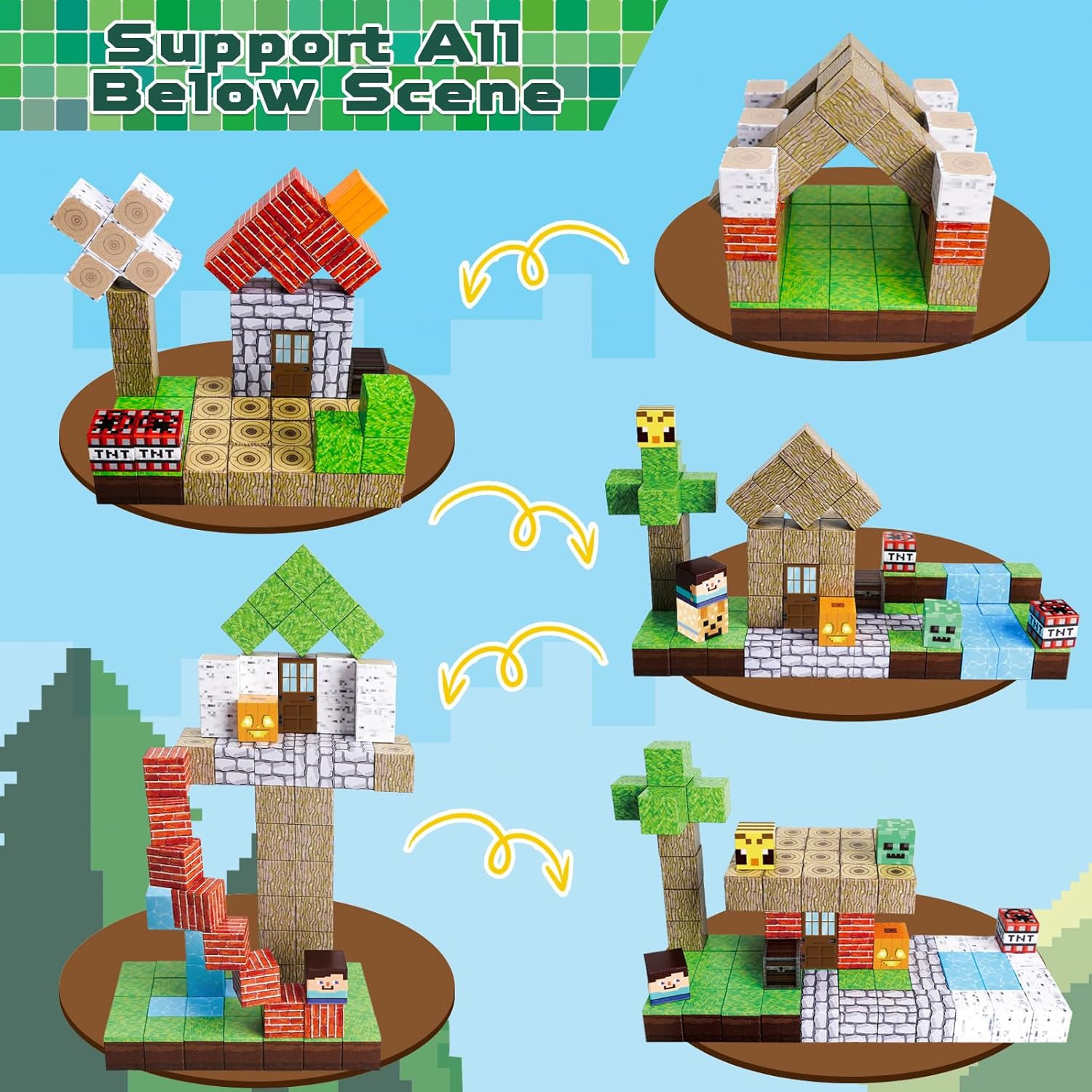 KTC01266 - Magnetic Building Cubes (100 Pieces) - 1