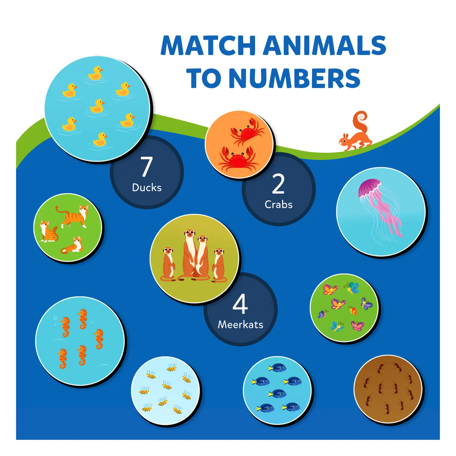 KTC01276 - The World of Letters, Numbers & Animals | Magnetic Matching Activity - 7